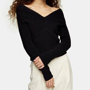 Black Knitted Sweater